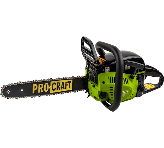 Изображение товара Пила ручная бензиновая PROCRAFT две шины, две цепи, 45/40 K450