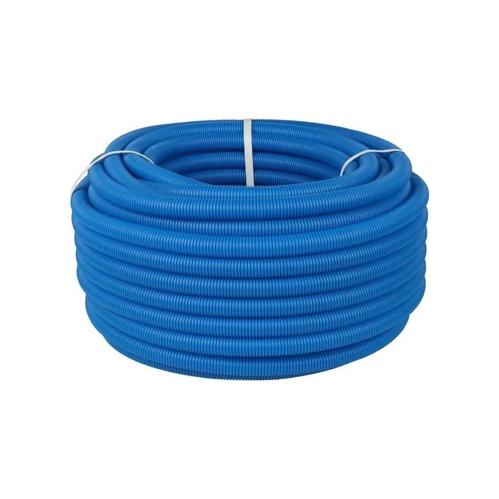 Изображение товара Гофрированная труба Hoobs d 25 50 м синяя для труб HB-PEGF-2529BLU