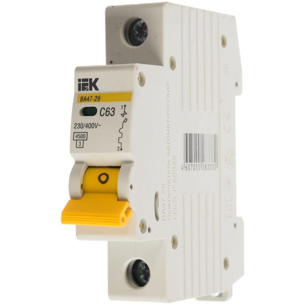 Автоматический выключатель IEK выключатель автоматический модульный 4п c 40а 4 5ка ва 101 dekraft 11094dek