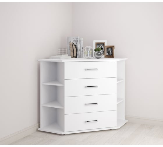 Изображение товара Комод угловой Арника Катрин 7 белый 00-00028774