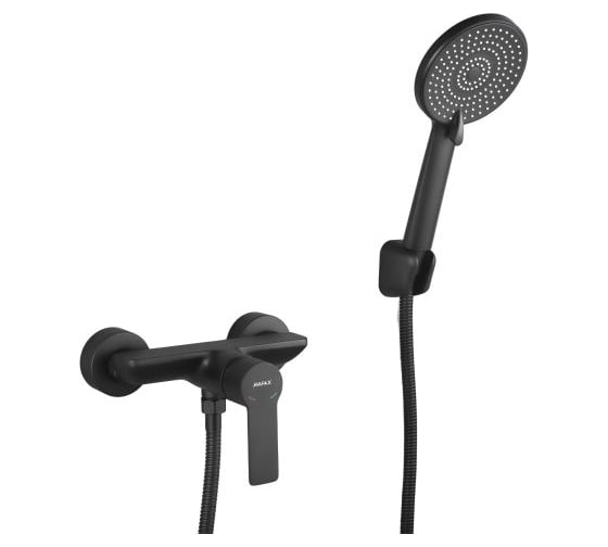 Изображение товара Смеситель для душа Avapax Rhein латунь, D35, черный AP06191B