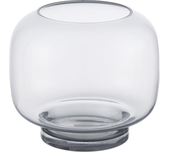 Изображение товара Ваза Gipfel GLEAM 14x16 см. Материал: стекло. Цвет: серый 43178