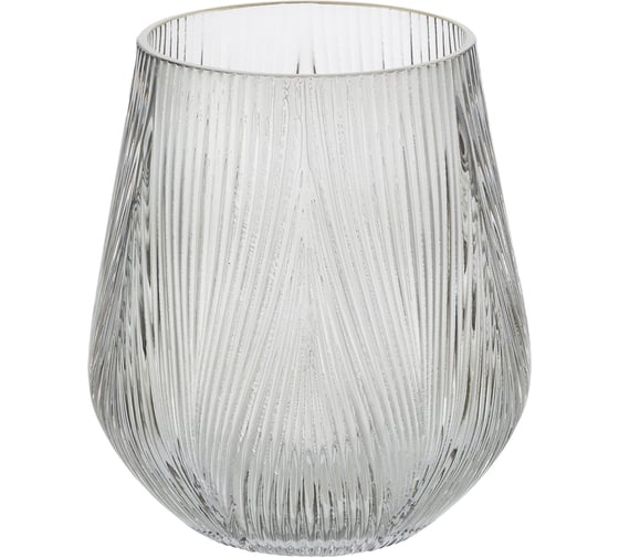 Изображение товара Ваза Gipfel FROST 15x14 см. Материал: стекло. Цвет: серый 43198