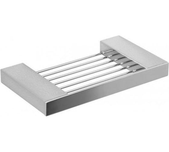 Изображение товара Прямоугольная мыльница Aquanet 5611 хром 00187062