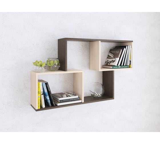 Изображение товара Полка навесная Арника ПН-3 венге/дуб молочный 00-00003576