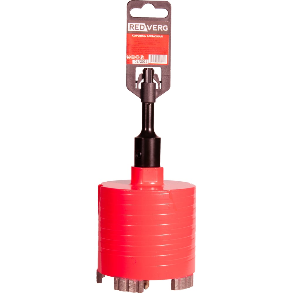 Изображение товара Коронка алмазная 82 мм REDVERG для бетона и камня