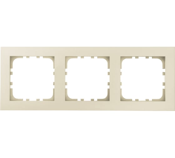Изображение товара Рамка LK Studio 3-постовая (беж. матовый) LK 80 844302-1