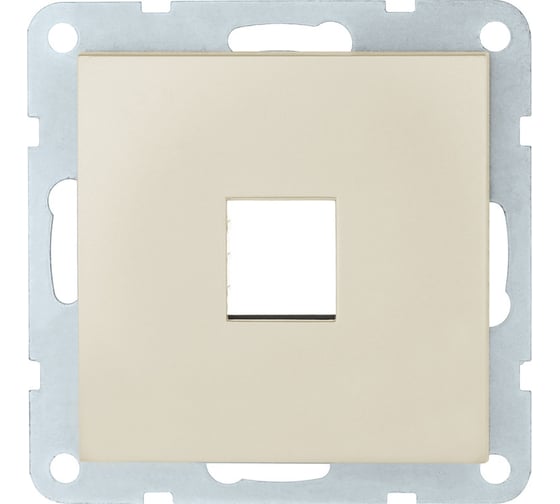 Изображение товара Накладка с суппортом LK Studio розетки компьютерной (беж. матовый) БЕЗ разъема LK80 846102-0