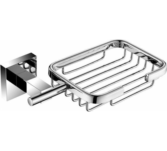 Изображение товара Металлическая мыльница Aquanet 6111 прямоугольная, хром 00202106