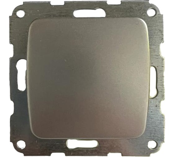 Изображение товара Одноклавишный выключатель KRANZ с/у 10А механизм, серебряный металлик DEA KR-78-0260