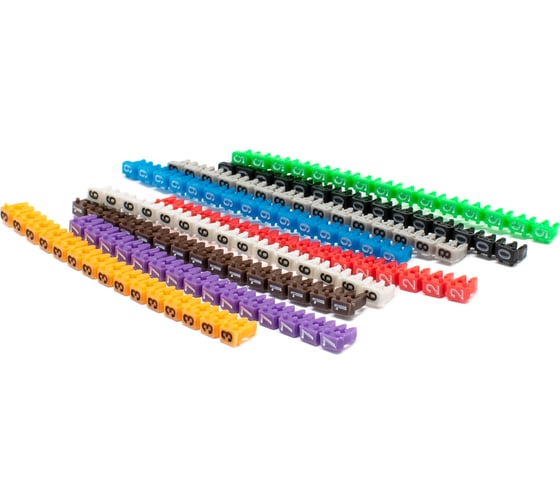 Изображение товара Маркер кабельный OXION 1,5 мм2, набор 10 по 15 шт., арт. OX-CM1.5MM