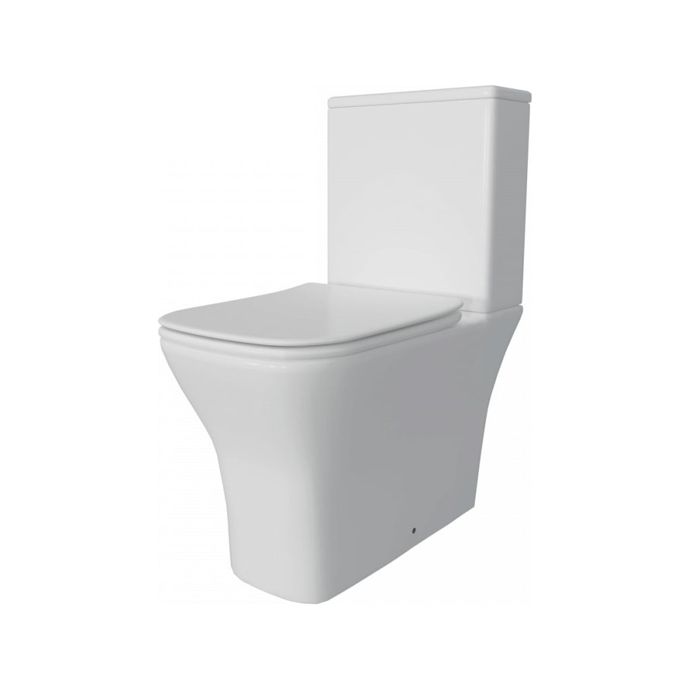 Изображение товара Напольный унитаз Wesnaart KUBUS с каскадным сливом и антибактериальным покрытием