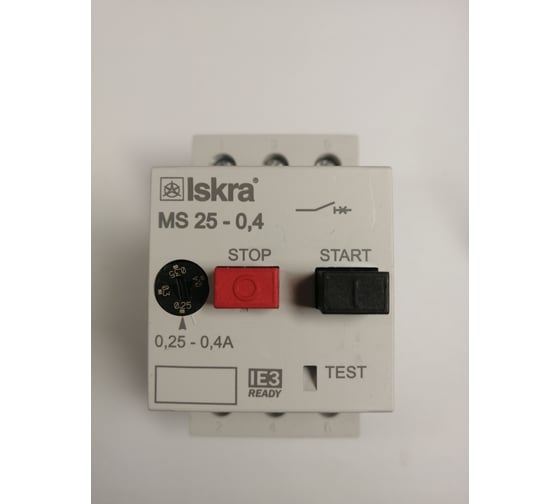Изображение товара Автомат защиты двигателя iskra MS25-0,4 УТ-00025321