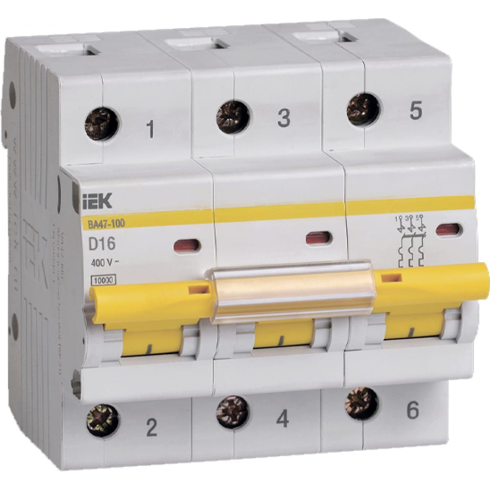 Автоматический выключатель IEK - MVA40-3-016-D