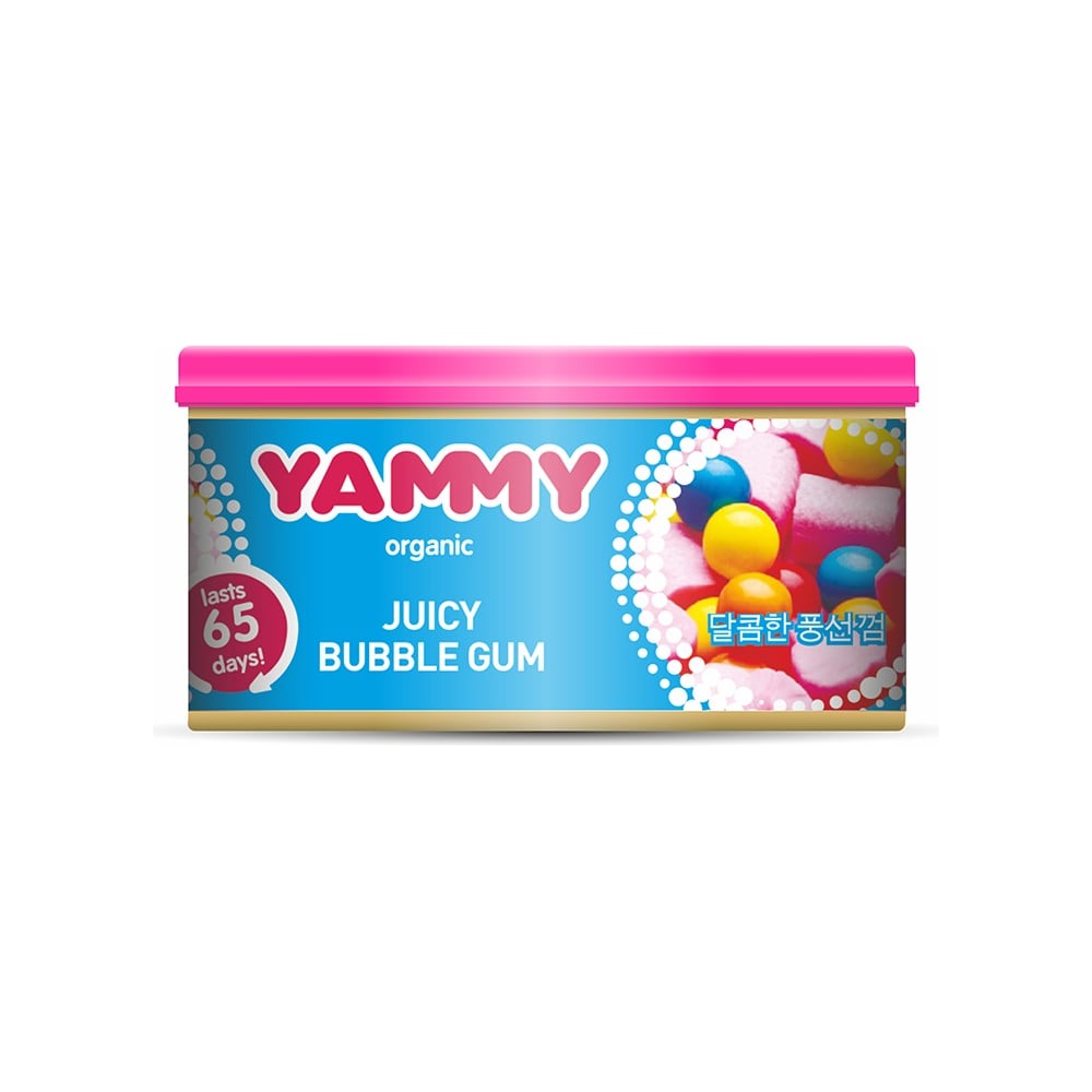 фото Ароматизатор-баночка с растительным наполнителем yammy органик bubble gum, 42 г 62616