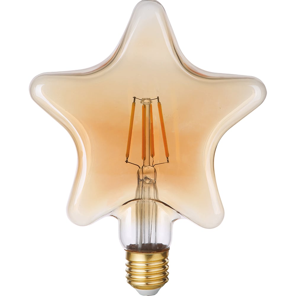 фото Светодиодная лампа thomson led deco filament star 4w 480lm e27 145*180 1800k gold th-b2188