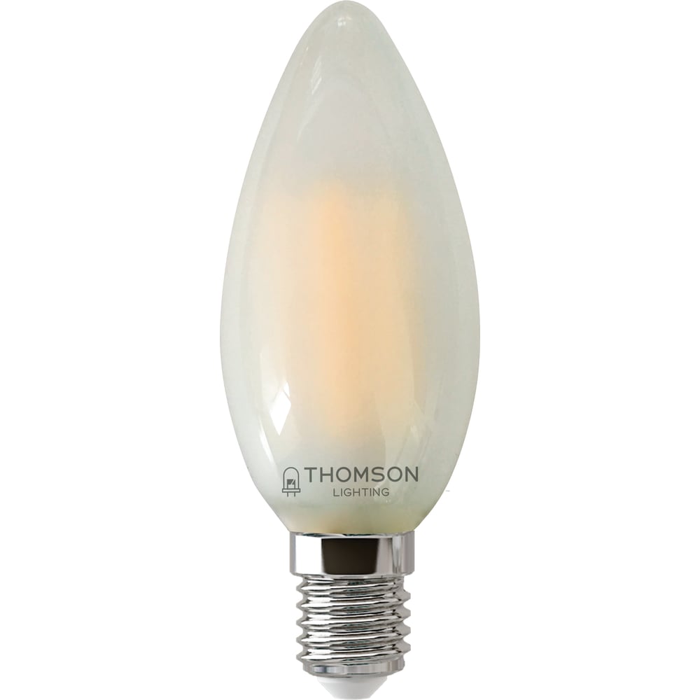 фото Светодиодная лампа thomson led filament candle 9w 855lm e14 4500k frosted th-b2137