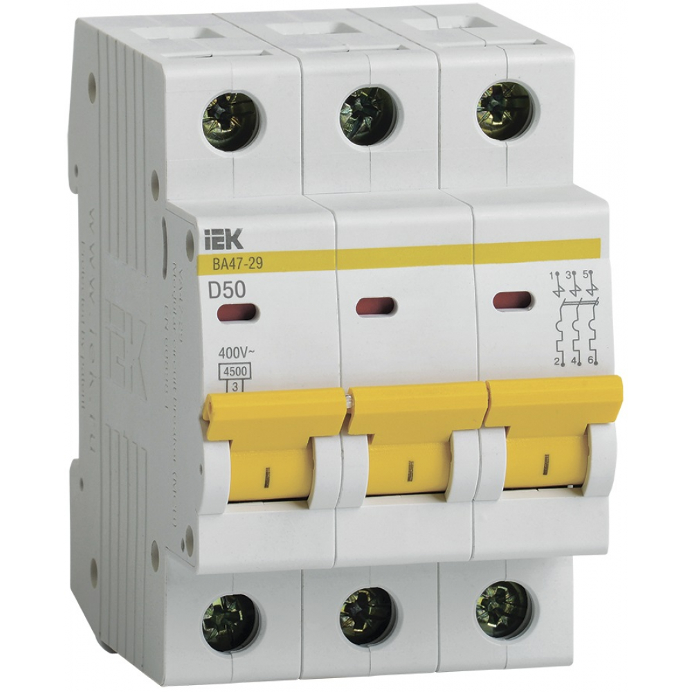 Автоматический выключатель IEK - MVA20-3-050-D