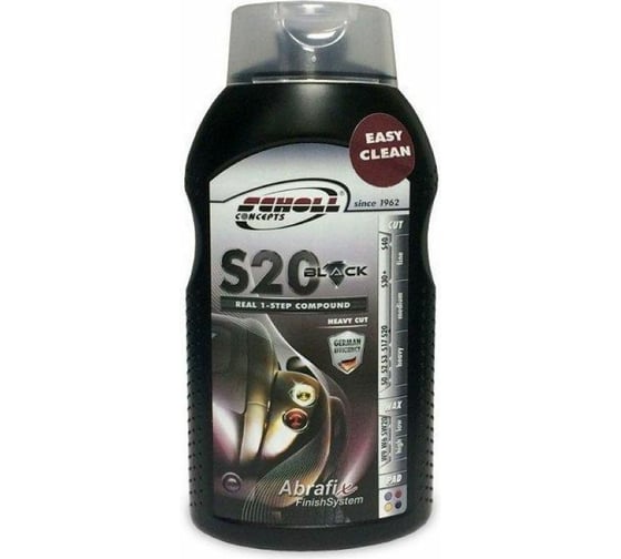 Изображение товара Паста полировальная одношаговая S20 BLACK Real 1 кг SCHOLL Concepts 103191
