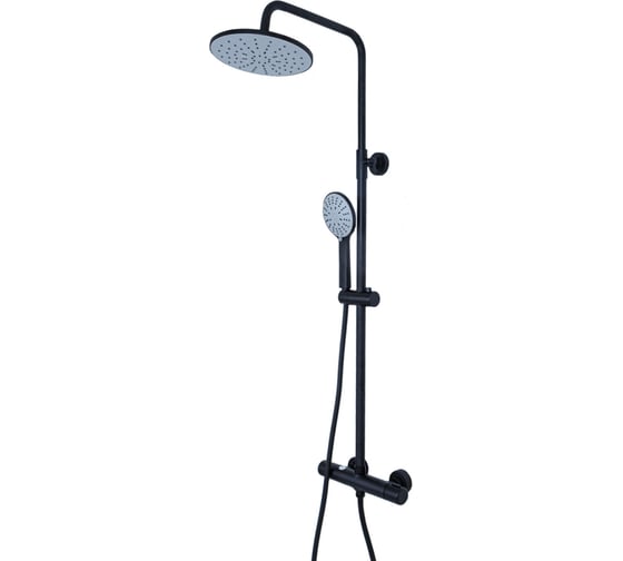 Изображение товара Душевая система Agger Thermo черного цвета для душа с ТЕРМОСТАТОМ A2451244