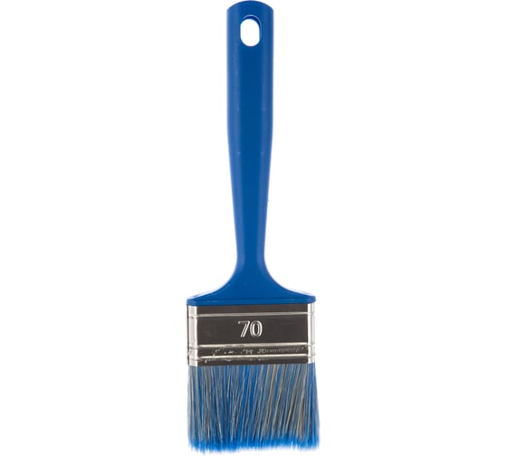 Изображение товара Флейцевая кисть для красок и лаков на водной основе смешанная щетина В1 70х14мм Мелодия цвета 77070