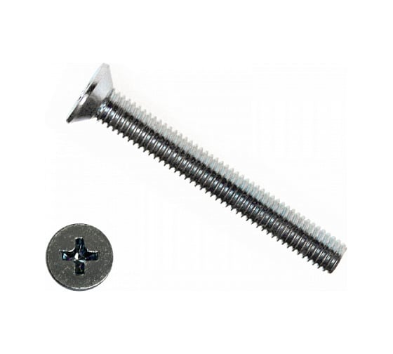 Изображение товара Винт КРЕП-КОМП потайной НЕРЖАВЕЙКА DIN965 А2 6х55 200шт впн655