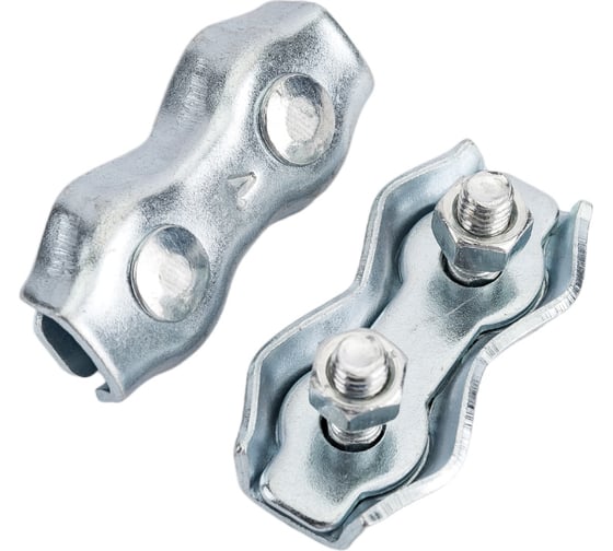 Изображение товара Канатный зажим КРЕП-КОМП двойной Duplex 4мм 5шт зд4мф