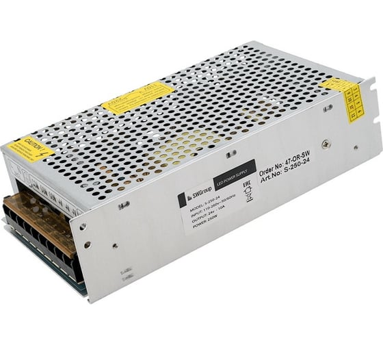Изображение товара Блок питания SWG сетка, 250W, 24V, S-250-24 00000000115