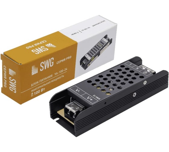 Изображение товара Компактный блок питания SWG в металлическом корпусе, IP20, 100W, 24V, YA-100-24 00-00002832