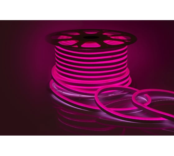 Изображение товара Светодиодный 2 сторонний неон Apeyron 220В розовый 10-210