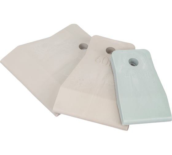 Изображение товара Набор шпателей резиновых д/затирки швов 40,60,80мм Мелодия цвета ЯП-3