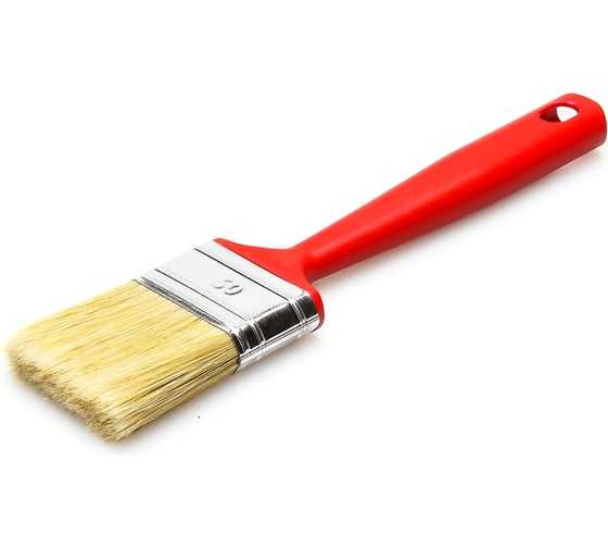 Изображение товара Флейцевая кисть для дисперсионных, латексных, фасадных красок смешанная щетина Н1 50х14мм Мелодия цвета 61050