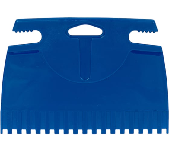 Изображение товара Пластиковый шпатель для клея зубчатый В2 180х120мм зуб 5мм Мелодия цвета 180120/5