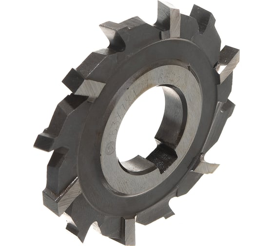 Изображение товара Фреза дисковая трехсторонняя (63х7х22 мм; тип 2; Z=2х6; HSS 6542; DIN 885) ИНСТУЛС 00001276680