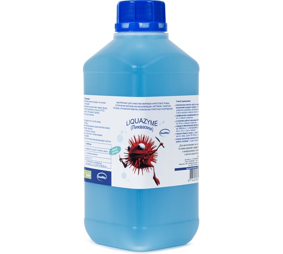 Изображение товара Биопрепарат для прочистки труб, устранения запахов, улучшения работы септиков и ЛОС Ликвазим 1л L1L2020VI L01LHK2021