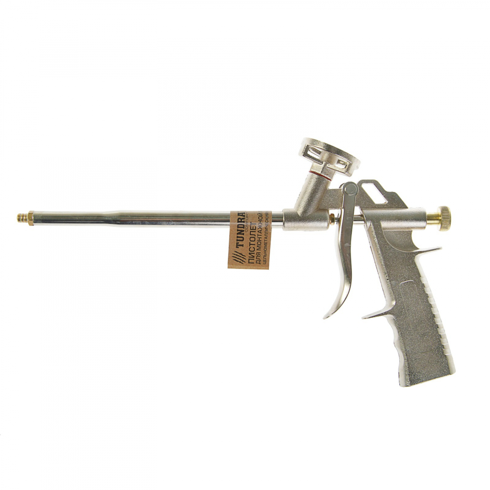 Пистолет для монтажной пены ТУНДРА пистолет для монтажной пены курс 14259 пластиковый корпус