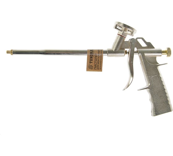 Изображение товара Пистолет для монтажной пены ТУНДРА цельнометаллический корпус 1935496