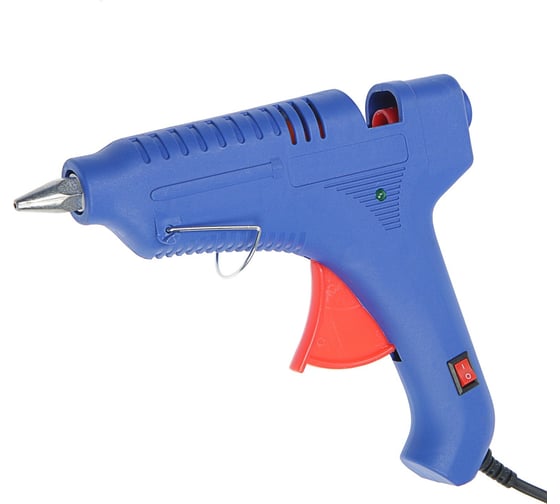 Изображение товара Клеевой пистолет ТУНДРА 80 Вт, 220 В, выключатель, индикатор, антикапля, шнур 1.2 м, 11 мм 4365665