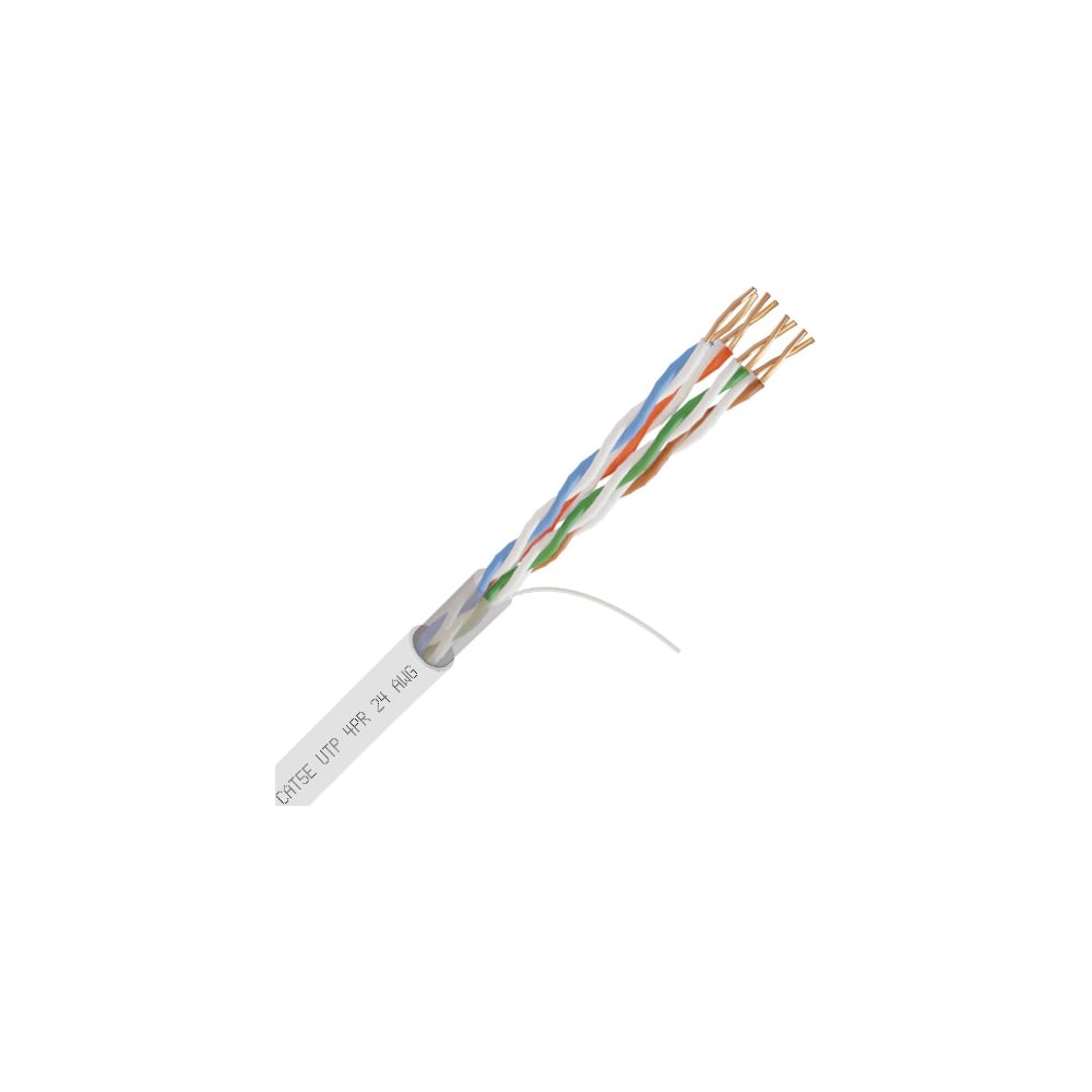 фото Кабель netlink nl-cu utp 4pr standart 23 awg cat6 305м внутренний белый ут000000154