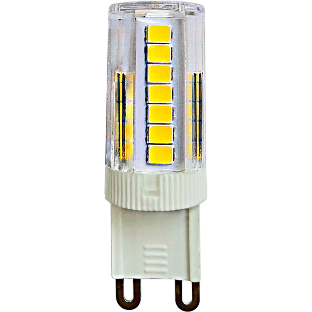 фото Светодиодная лампа uniel led-jcd-5w/3000k/g9/cl glz09tr прозрачная ul-00006748