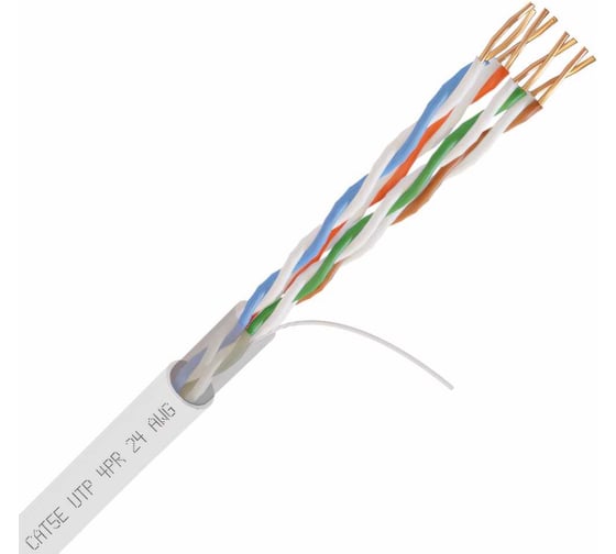 Изображение товара Кабель Netlink NL-CU UTP 4PR STANDART 24 AWG CAT5e 305м ВНУТРЕННИЙ БЕЛЫЙ УТ000000126