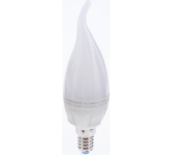 Изображение товара Светодиодная лампа Uniel LED-CW37 7W/3000K/E14/FR/DIM PLP01WH диммируемая UL-00004299
