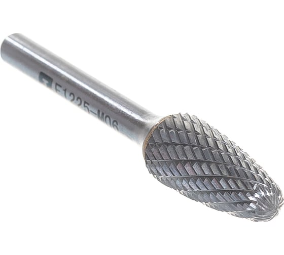 Изображение товара Борфреза твердосплавная гиперболическая со сферическим торцом (12х25 мм; хвостовик 6 мм) ПНЕВМО-ТРЕЙД F1225-M06