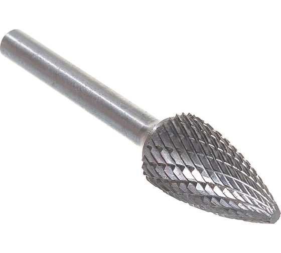 Изображение товара Борфреза твердосплавная гиперболическая с точечным торцом с двойной насечкой (14х25 мм; хвостовик 6 мм) ПНЕВМО-ТРЕЙД G1425-M06