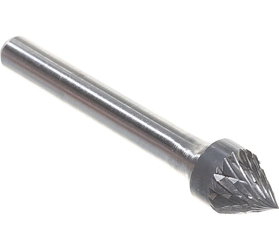Изображение товара Борфреза твердосплавная зенкер 60 град. с двойной насечкой (10х8 мм; хвостовик 6 мм) ПНЕВМО-ТРЕЙД J1008-M06
