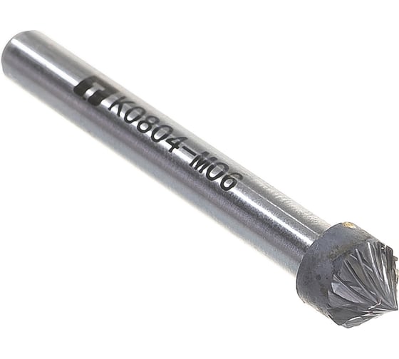 Изображение товара Борфреза твердосплавная зенкер 90 град. с двойной насечкой (8х4 мм; хвостовик 6 мм) ПНЕВМО-ТРЕЙД K0804-M06