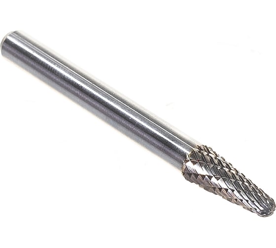 Изображение товара Борфреза твердосплавная сфероконическая с двойной насечкой (6х16 мм; хвостовик 6 мм) ПНЕВМО-ТРЕЙД L0616-M06