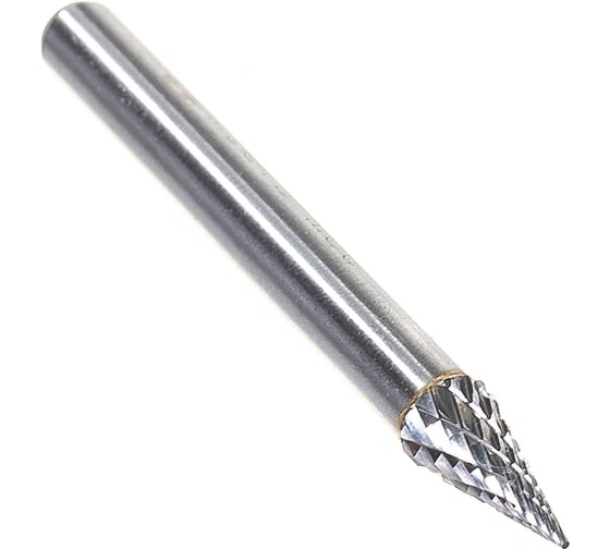 Изображение товара Борфреза твердосплавная коническая с двойной насечкой (6х12.7 мм; хвостовик 6 мм) ПНЕВМО-ТРЕЙД M0613-M06