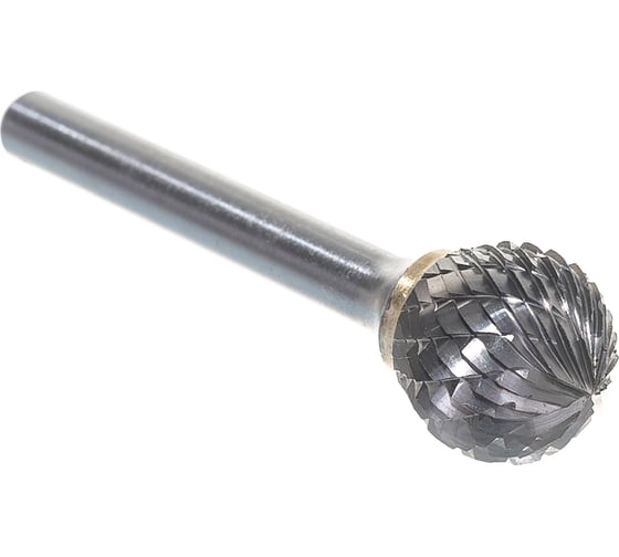 Изображение товара Борфреза твердосплавная сферическая с двойной насечкой (16х14 мм; хвостовик 6 мм) ПНЕВМО-ТРЕЙД D1614-M06
