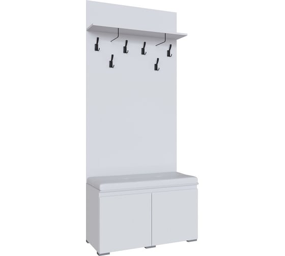 Изображение товара Тумба с вешалкой Арника Плейона, белый 00-00142787